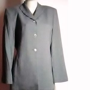 Rena Rowen Petite Green Textured Blazer Size 12P